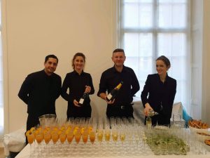 Bartenders and wine waiters for gallery event