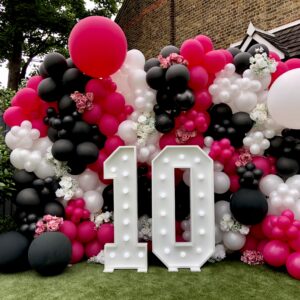 Party balloons with light up numbers in London