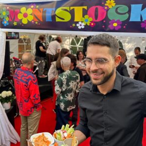 Food and drinks service at a private party in London