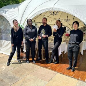 Waiting staff for wedding in London