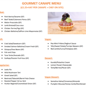 Gourmet Canapes London