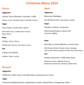 Christmas Menu London